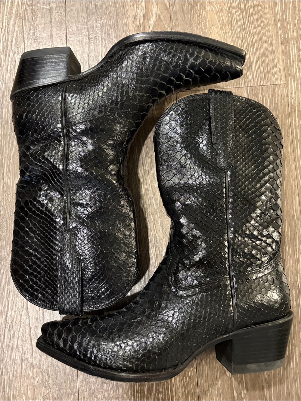 Tecovas The Savannah Midnight Python size 9 1/2